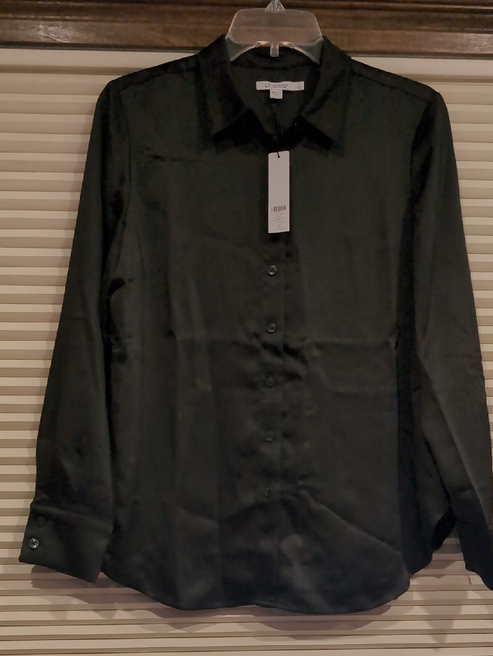 Chico's Women's Primordial Forest Long-Sleeve Shirt Size 0 U.S. 4